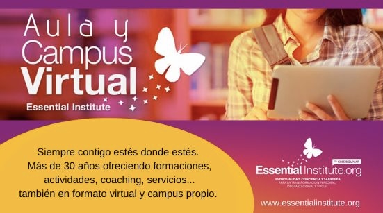 Siempre contigo estés donde estés. Más de 10 años ofreciendo formaciones, actividades, coaching, servicios… también en formato virtual y campus propio.